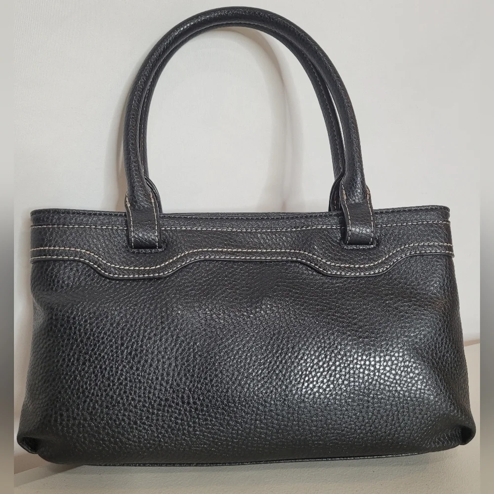 Liz Claiborne Vintage Y2K Faux Leather Mini Satchel Handbag